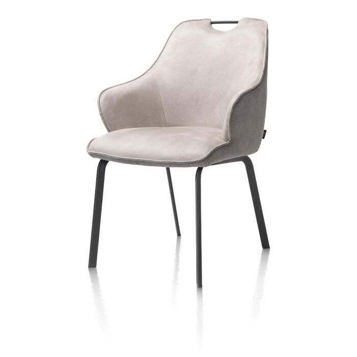 Amadeus, Armstoel - Zwart Frame (ROB) + Greep Bovenin - Combi Maison / Calabria