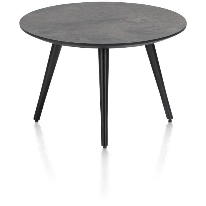 Maze, Salontafel Rond 60 Cm - Hoogte 39 Cm - Antraciet