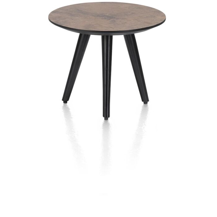 Maze, Salontafel Rond 40 Cm - Hoogte 32 Cm - Roest