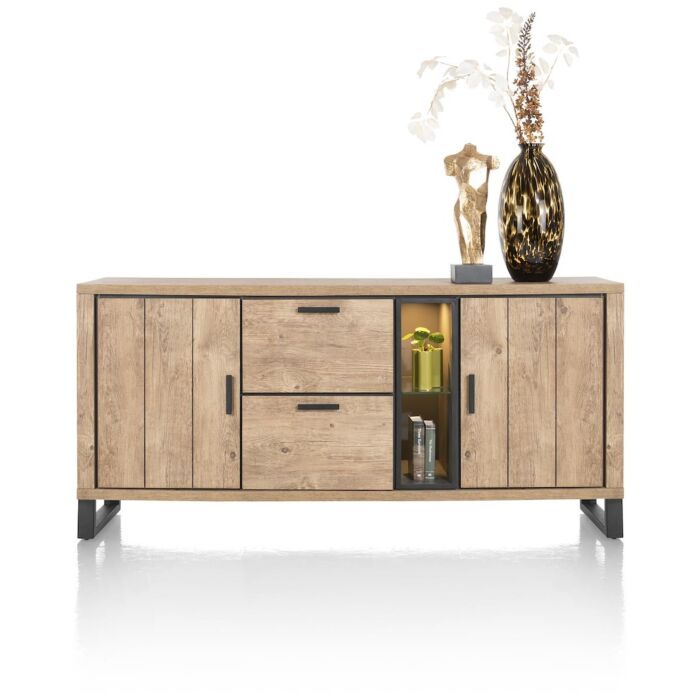 Pavarotti, Dressoir 190 Cm - 2-Deuren + 2-Laden + 2-Niches (+ LED)