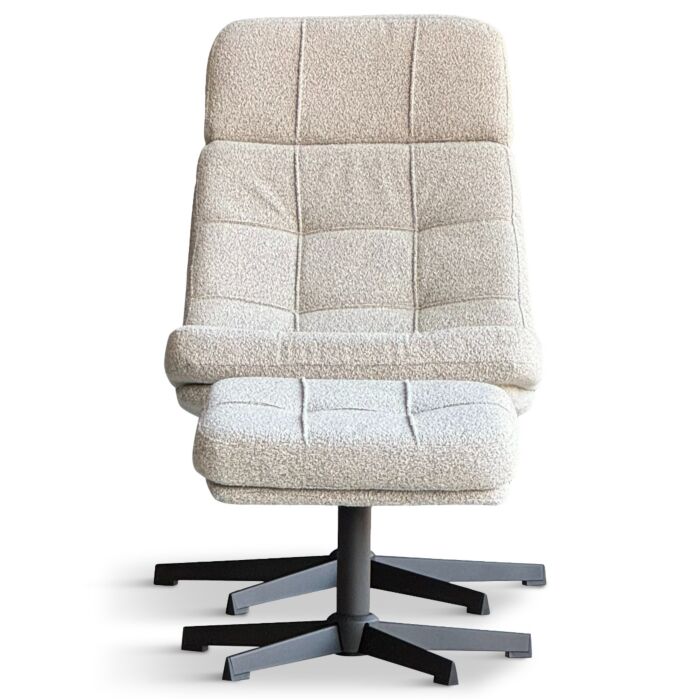 Fauteuil Brecht met Voetenbank