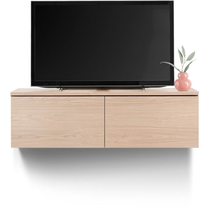 TV-meubel Selero 121 cm bruin zwevend