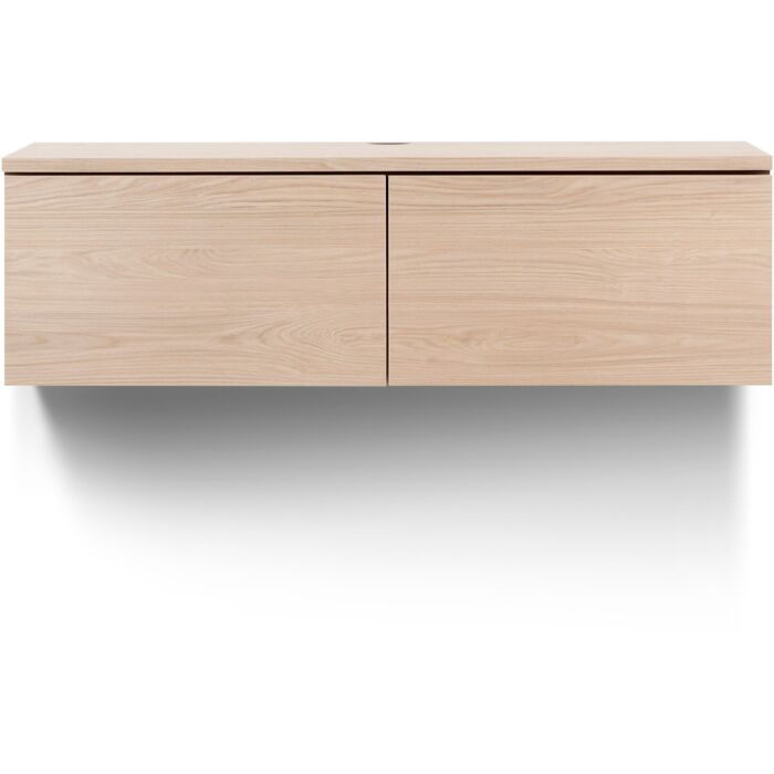 TV-meubel Selero 121 cm bruin zwevend