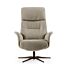 Relaxfauteuil Milas licht bruin onderstel anodic brown 