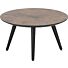  Maze, Salontafel Rond 60 Cm - Hoogte 32 Cm - Railway Brown