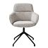 Armstoel Mateo Draaibaar Rough Off Black Bellini Kiezel 
