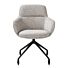 Armstoel Mateo Wielen Rough Off Black Bellini Kiezel 