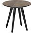  Maze, Salontafel Rond 40 Cm - Hoogte 39 Cm - Railway Brown