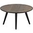  Maze, Salontafel Rond 60 Cm - Hoogte 32 Cm - Railway Brown