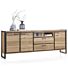 Metalo, Dressoir 240 Cm - 3-Deuren + 2-Laden + 1-Niche (+ LED)