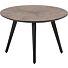  Maze, Salontafel Rond 60 Cm - Hoogte 39 Cm - Railway Brown