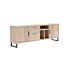 Pavie, Dressoir 233 Cm - 2-Deuren + 2-Laden + 3-Niches (+ LED) - Natural