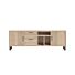 Pavie, Dressoir 233 Cm - 2-Deuren + 2-Laden + 3-Niches (+ LED) - Natural