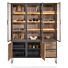 Buffetkast Trapani 160 Cm - 3-Glasdeuren + 2-Deuren + 2-Laden (+ LED)