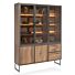 Buffetkast Trapani 160 Cm - 3-Glasdeuren + 2-Deuren + 2-Laden (+ LED)