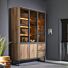 Buffetkast Trapani 160 Cm - 3-Glasdeuren + 2-Deuren + 2-Laden (+ LED)