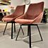 Feelings Eetkamerstoel Velvet Beau Old Pink set van 2 