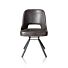 Chris, Eetkamerstoel Zwart Frame Pocketvering + Greep Rond Zwart - Secilia - Antraciet