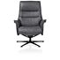 H&H Relaxfauteuil Lotis Met Kantelsysteem + Hocker Antraciet