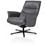 Lotis, Relaxfauteuil (Incl. Poef) - Stof Pala - Antraciet