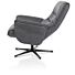 H&H Relaxfauteuil Lotis Met Kantelsysteem + Hocker Antraciet