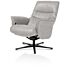 H&H Relaxfauteuil Lotis Met Kantelsysteem + Hocker Lichtgrijs