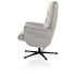 Lotis, Relaxfauteuil (Incl. Poef) - Stof Pala - Lichtgrijs