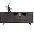  Livada, Dressoir 240 Cm - 3-Deuren + 3-Laden + 3-Niches - Onyx