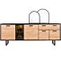  Avalon, Dressoir 230 Cm - 4-Deuren + 1-Lade + 1-Glasdeur (+ LED) - Driftwood