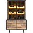 Avalon, Buffet 127 Cm - 2-Deuren + 1-Lade + 2-Glasdeuren (+ LED) - Driftwood