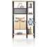 Ridgefield, Roomdivider 120 Cm - 2-Glasdeuren + 4-Deuren + 6-Niches - Natural