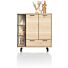  Ridgefield, Highboard 125 Cm - 2-Deuren + 1-Lade + 3-Niches (+ LED) - Castle Antraciet