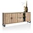 Pavarotti, Dressoir 230 Cm - 3-Deuren + 2-Laden + 2-Niches (+ LED)