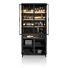 Pavie, Vitrine 100 Cm - 2-Glasdeuren + 2-Deuren + 2-Niches (+ LED) - Castle Black