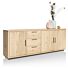 Pavie, Dressoir 240 Cm - 3-Deuren + 3-Laden - Natural