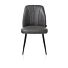 Leo, Eetkamerstoel - Frame Rough Off Black (ROB) - Stof Pala - Antraciet