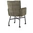 Eden, Armstoel - Metalen Frame Wielen - Pocket - Greep Livigno D.Groen + Accent In Calabria Mosgroen