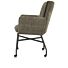 Eden, Armstoel - Metalen Frame Wielen - Pocket - Greep Livigno D.Groen + Accent In Calabria Mosgroen