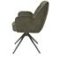 Bell, Armstoel - Graphiet Frame - Draaibaar - Pocket - Combi Calabria / Vada - Mosgroen