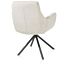 Mia, Armstoel - Draaibaar - Graphiet Frame - Stof Livigno - Creme