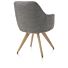 Rocco, Armstoel - Draaibaar + Pocket - Naturel Eiken - Stof Brioni - Lever