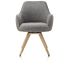 Rocco, Armstoel - Draaibaar + Pocket - Naturel Eiken - Stof Brioni - Lever