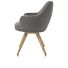Rocco, Armstoel - Draaibaar + Pocket - Naturel Eiken - Stof Brioni - Lever
