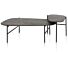 Hendrik, Set Van 2 Salontafels 63 X 120 Cm / 62 X 44 Cm - Fishbone - Castle Antraciet