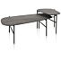 Hendrik, Set Van 2 Salontafels 63 X 120 Cm / 62 X 44 Cm - Fishbone - Castle Antraciet