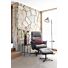 Lotis, Relaxfauteuil (Incl. Poef) - Stof Pala - Antraciet