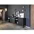 Pavie, Dressoir 233 Cm - 2-Deuren + 2-Laden + 3-Niches (+ LED) - Castle Black