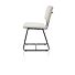 Marcel, Eetkamerstoel - Off Black - Stof Avicci - Creme
