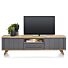 Jardin, Lowboard 210 Cm - 1-Lade + 1-Niche + 2-Kleppen (+ LED) - Antraciet