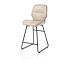 Ravi, Barstoel Zwart Frame (ROB) - Draaibaar - Combi Secilia & Toba - Beige